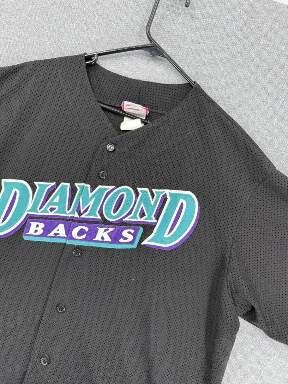 VTG Arizona Diamondbacks Majestic Black Jersey Mens 2XL Baseball USA Made